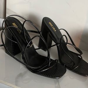 Miss Lola strappy heels